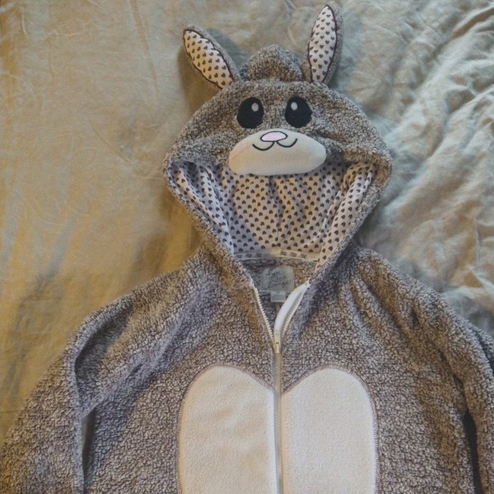 Hooded Bunny Adult Onesie